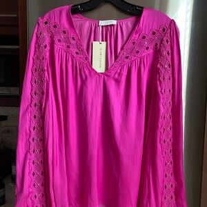 Ramy Brook Hot Pink Flowy Top -New With Tags